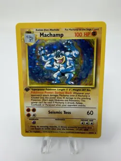 Machamp 8/102 Holo 1st Edition - Base Set 1 - Pokemon Card - NM/LP - Image 1