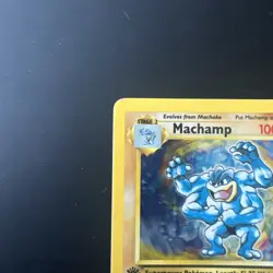 1st Edition Machamp Holo Rare Pokemon Card Base Set 8/102 LP - Image 4