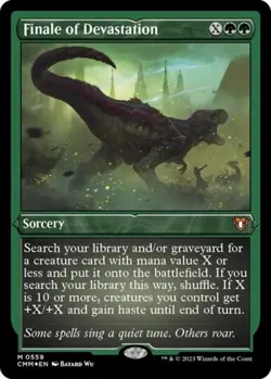 MTG English Finale of Devastation (Foil Etched) NM Foil Commander Masters - Image 1