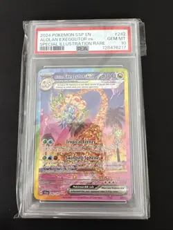 Alolan Exeggutor ex 242/191 Special Illustration Surging Sparks Pokemon PSA 10 - Image 1