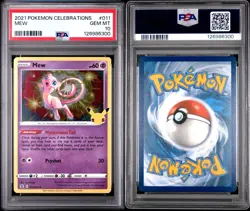 PSA 10 GEM MINT MEW #011 CELEBRATIONS HOLO POKEMON 2021 - Image 3