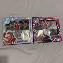 Bandai One Piece Trading Card Game: Illustration Box Volume 3 + 4 BUNDLE SEALED! - Image 1