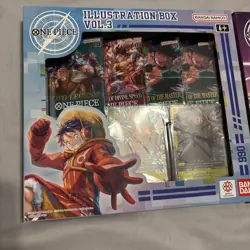 Bandai One Piece Trading Card Game: Illustration Box Volume 3 + 4 BUNDLE SEALED! - Image 2