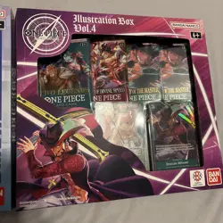 Bandai One Piece Trading Card Game: Illustration Box Volume 3 + 4 BUNDLE SEALED! - Image 3