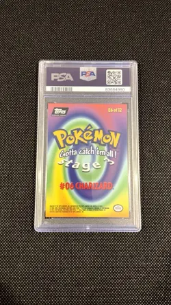 Charizard Topps PSA 9 Pokemon Card E6 1999 Movie Edition Mint - Image 2