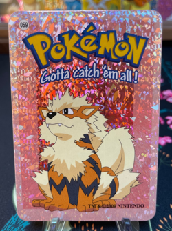 🔥 Arcanine #59 - Vintage Vending Machine Prism Sticker 2000 - Pokemon 🔥 - Image 1