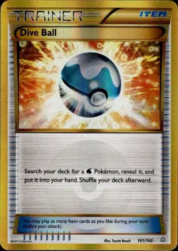 Pokemon XY: Primal Clash Secret Rare Dive Ball 161/160 - Near Mint (NM) - Image 1