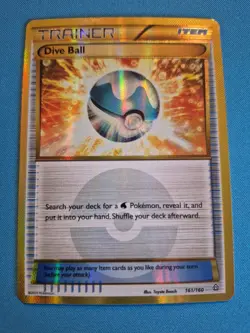 Dive Ball (161 Secret Rare) 161/160 XY - Primal Clash Holo - Image 1