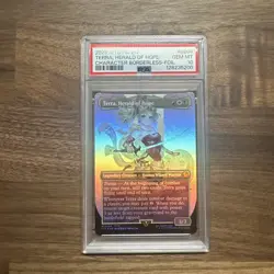 2025 MTG Final Fantasy Terra Herald of Hope Borderless FOIL 0204 PSA 10 FF6 - Image 1