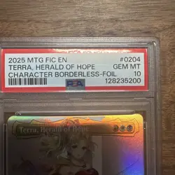 2025 MTG Final Fantasy Terra Herald of Hope Borderless FOIL 0204 PSA 10 FF6 - Image 2