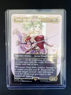 MtG Terra, Herald of Hope (Borderless) Commander: Final Fantasy Regular FF - Image 1