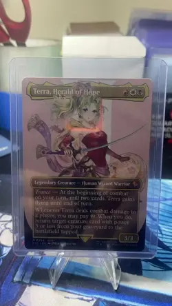 Terra, Herald of Hope (Borderless) NM - Near Mint - Commander: Final Fantasy - Image 1