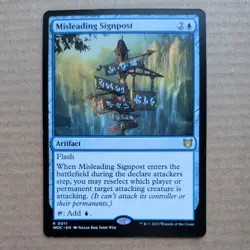 Misleading Signpost - Wilds of Eldraine Commander - Magic the Gathering MTG - Image 1