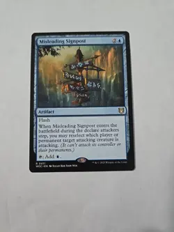 Misleading Signpost Commander: Wilds of Eldraine Regular - Image 1