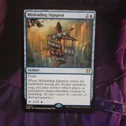 Misleading Signpost MTG NM Near Mint WOC Wilds of Eldraine Commander - Image 1