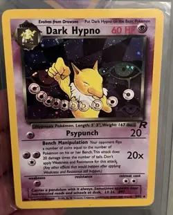 Pokemon Dark Hypno TCG Holo Rare Card 9/82 NM Condition Vintage Wotc 1999 - Image 3