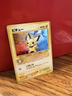 Pokemon Neo Genesis Holo Rare #172 Japanese Pichu Card - Image 2