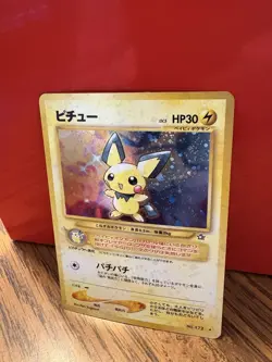 Pokemon Neo Genesis Holo Rare #172 Japanese Pichu Card - Image 3