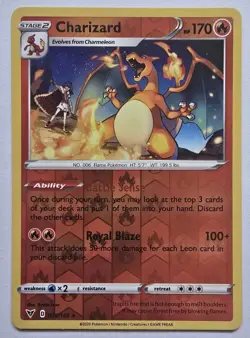 Charizard 25/185 Rare Reverse Holo Vivid Voltage Pokemon - Image 1