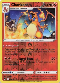 Pokemon TCG Vivid Voltage Charizard 25/185 Reverse Holo - Image 1
