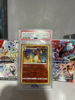 Pokemon TCG SWSH Vivid Voltage Charizard #25/185 Reverse Holo Rare - Image 1