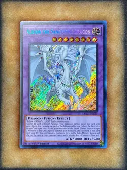 Yugioh Albion The Sanctifire Dragon CYAC-EN035 Secret Rare 1st Ed NM - Image 1