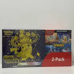 Pokemon Surging Sparks Costco 2 Pack - Elite Trainer Box ETB and Booster Bundle - Image 1