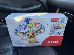 Pokemon TCG Prismatic Evolutions Costco 2 Pack - ETB & Booster Bundle - Image 1