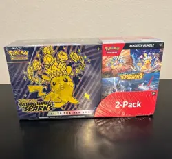 [UK] Pokemon TCG Surging Sparks ETB & Booster Bundle Costco 2 Pack NEW Sealed - Image 1