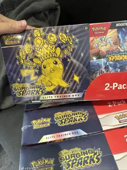 Pokemon Surging Sparks Elite Trainer Box/Booster Bundle Costco 2-Pack (LOT OF 2) - Image 1