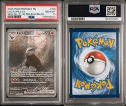 Excadrill EX, Special Illustration Rare #168 - 2025 Pokemon Black Bolt - PSA 10 - Image 1