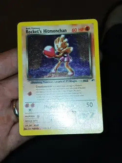 Rockets Hitmonchan Gym Heroes Trading Card 11/132 Holo Lp - Image 4