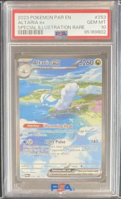 2023 POKEMON PAR EN-PARADOX RIFT SPECIAL ILLUSTRATION RARE ALTARIA EX PSA 10 - Image 1