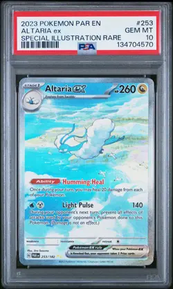 2023 POKEMON PAR EN-PARADOX RIFT SPECIAL ILLUSTRATION RARE ALTARIA EX PSA 10 - Image 1
