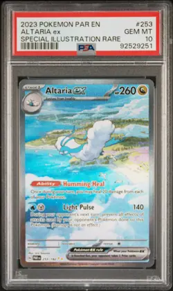 2023 POKEMON PAR EN-PARADOX RIFT SPECIAL ILLUSTRATION RARE ALTARIA EX PSA 10 - Image 1