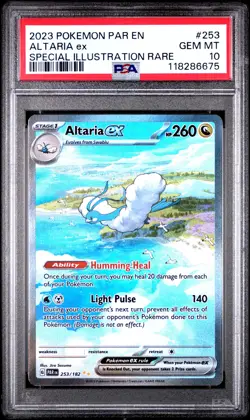 2023 POKEMON PAR EN-PARADOX RIFT SPECIAL ILLUSTRATION RARE ALTARIA EX PSA 10 - Image 1