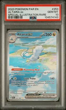 2023 POKEMON PAR EN-PARADOX RIFT SPECIAL ILLUSTRATION RARE ALTARIA EX PSA 10 - Image 1