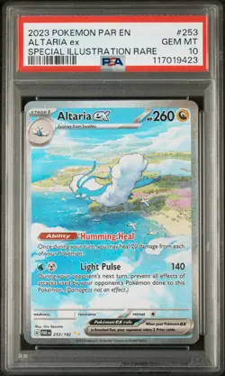 2023 POKEMON PAR EN-PARADOX RIFT SPECIAL ILLUSTRATION RARE ALTARIA EX PSA 10 - Image 1