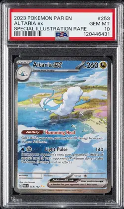 2023 POKEMON PAR EN-PARADOX RIFT SPECIAL ILLUSTRATION RARE ALTARIA EX PSA 10 - Image 1