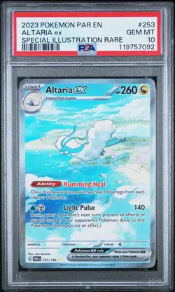 2023 POKEMON PAR EN-PARADOX RIFT SPECIAL ILLUSTRATION RARE ALTARIA EX PSA 10 - Image 1