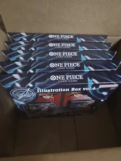 Bandai Trading Card Games One Piece Illustration Box Vol 6 - LOT OF 5 Boxes NEW - Image 1
