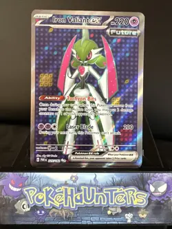 Pokemon Card Iron Valiant EX 225/182 Paradox Rift Holo Ultra Rare NM - Image 1