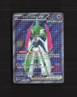 Iron Valiant ex 225/182 Paradox Rift Full Art Ultra Rare Holo Pokemon Card NM - Image 1