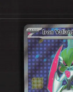 Iron Valiant ex 225/182 Paradox Rift Full Art Ultra Rare Holo Pokemon Card NM - Image 3