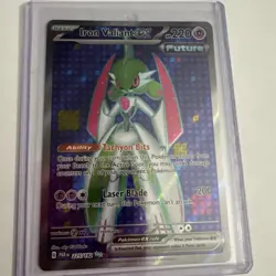 Pokemon TCG Iron Valiant EX Paradox Rift 225/182 Holo Ultra Rare Near Mint - Image 2