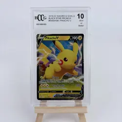 Pikachu V SWSH061 BLACK STAR Pokemon Card TCG 2021 SWSH BCCG 10 MINT - Image 1
