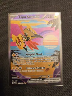 Pokemon TCG Tapu Koko EX Paradox Rift Holo Card 247/182 Sir - Image 1