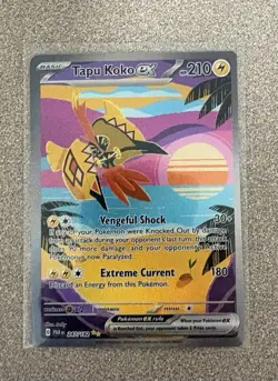 Pokemon TCG Tapu Koko EX Paradox Rift Holo Card 247/182 Sir - Image 1