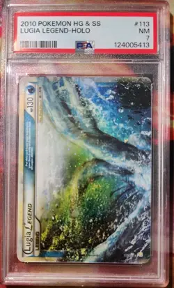LUGIA LEGEND HOLO POKEMON HEARTGOLD & SOULSILVER #113 & #114 PSA 7, 6 SEQUENTIAL - Image 2