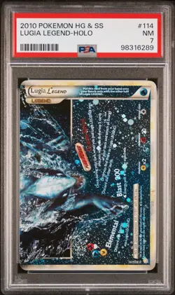 Lugia Legend Holo PSA 7 2010 Pokemon Heartgold & Soulsilver #114 - Image 1